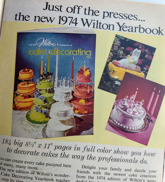 Wilton Yearbook ad in March 1974 Workbasket Magazine