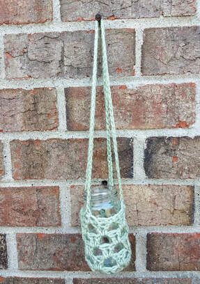 First attempt at the mini-hanging planter from April 1980 Workbasket Magazine