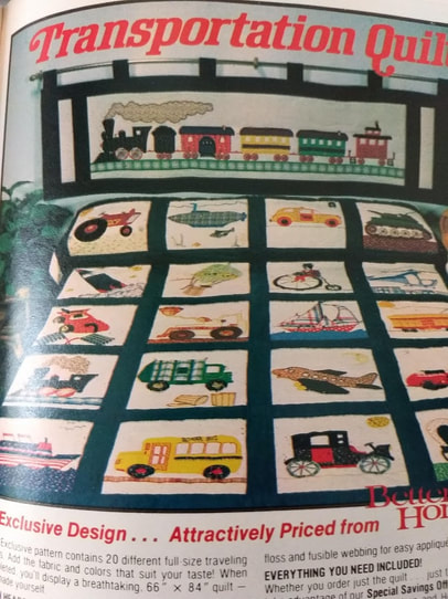 Workbasket Magazine October 1982 Transportation Quilt