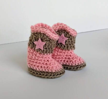 Rootin' Tootin' Cowboy Boots in pink from Sweet Shoes for Wee Ones